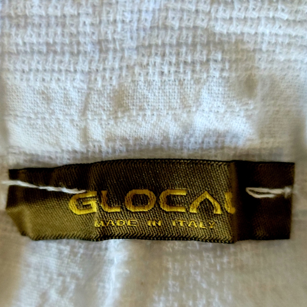 New from 🇮🇹 Italy! Breezy Textured White Cotton‎ Linen Beach Pants Size M/L - Picture 4 of 5